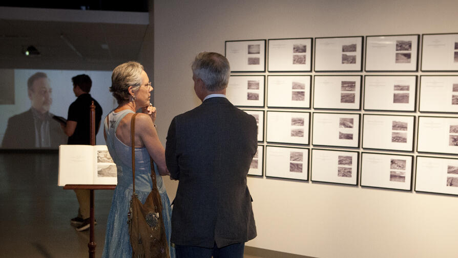 people at a gallery